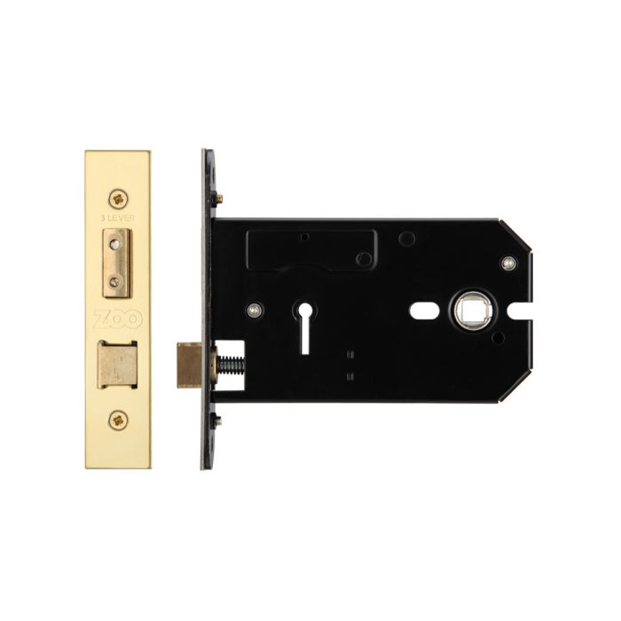 Zoo Hardware Horizontal 3 Lever Mortice Lock