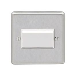 Euro Module Fan Switch Eurolite Stainless Fan Switch in Satin Stainless Steel