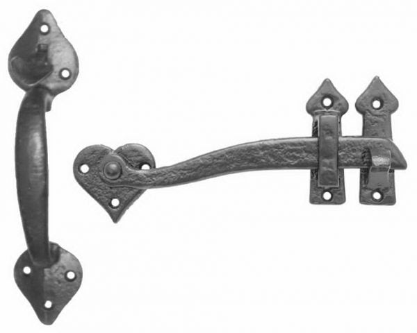 Suffolk Latch Set 3624 Kirkpatrick Antique Black ironmongery