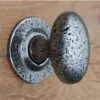 From the Anvil Oval Knob Set Pewter Finish 33644