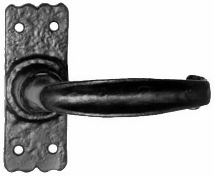 Kirkpatrick Door Lever Handles 2439 short latch Antique Black ironmongery