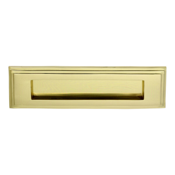 Prima Polished Brass Edwardian Letter Plate PB10