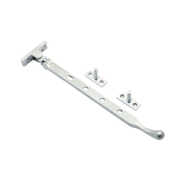 Prima Satin Chrome 'Pear Drop' Casement Stay