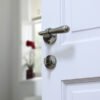 Finesse British made  Pewter Fenwick Lever on Rose Backplate FD058