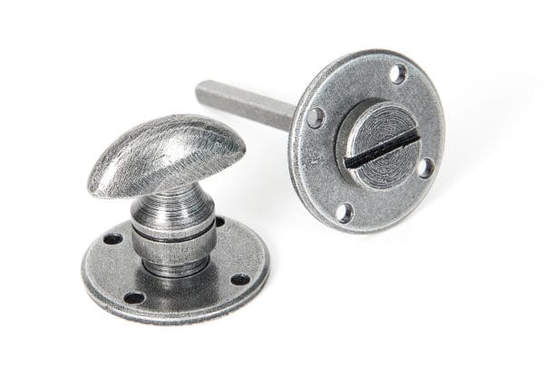 From the Anvil Round Bathroom Thumbturn Pewter 33383