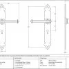 From The Anvil Tudor Forged Lever Handle Lock Pewter 33608