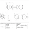 From the Anvil Regency Pewter Door Knob Set 45156