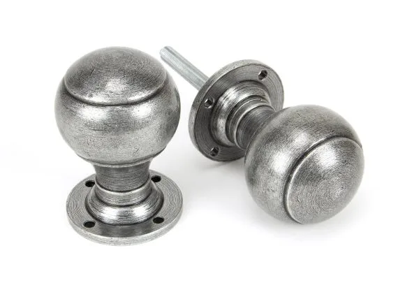 From the Anvil Regency Pewter Door Knob Set 45156