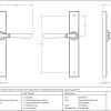 Aged Bronze Newbury Slimline Lever Latch Set 45418