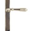 Polished Nickel Reeded Slimline Lever Latch Set 45425