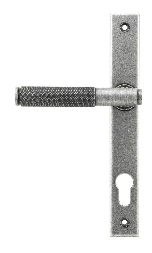 Pewter Brompton Slimline Lever Espag. Lock Set 45529