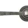 Pewter Avon Round Lever on Rose Set (Plain Rose) 45631