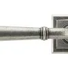 Pewter Regency Lever on Rose Set (Square Rose) 45646