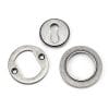 Pewter Round Escutcheon (Plain Rose) 45703
