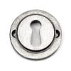 Pewter Round Escutcheon (Plain Rose) 45703
