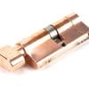Polished Bronze 35/35 5pin Euro Cylinder/Thumbturn 45845