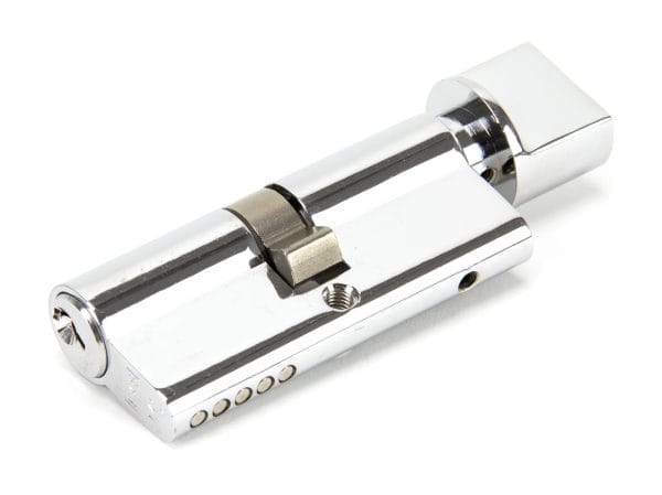 Polished Chrome 35/35 5pin Euro Cylinder/Thumbturn KA 46273