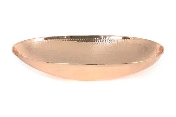 From the Anvil Hammered Copper Oval Sink
