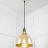 Hammered Brass Brindley Pendant 49517
