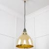 Hammered Brass Brindley Pendant 49517