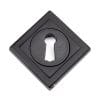 Matt Black Round Escutcheon (Square Rose) 49539