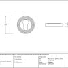 Matt Black Round Euro Escutcheon (Beehive Rose) 49542