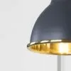 From the Anvil Hammered Brass Brindley Wall Light in Slate
