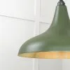 From the Anvil Smooth Brass Frankley Pendant in Heath