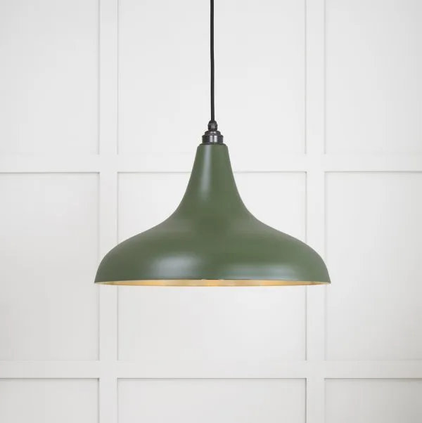 From the Anvil Smooth Brass Frankley Pendant in Heath