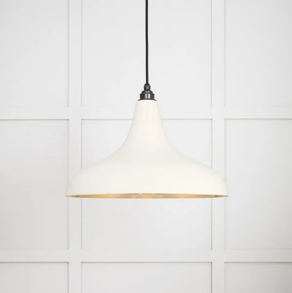 From the Anvil Smooth Brass Frankley Pendant in Teasel