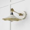 From the Anvil Smooth Brass Flora Wall Light in Teasel