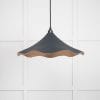 From the Anvil Smooth Copper Flora Pendant in Soot