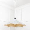 From the Anvil Smooth Brass Flora Pendant in Birch