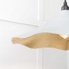 From the Anvil Smooth Brass Flora Pendant in Birch