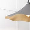 From the Anvil Smooth Brass Flora Pendant in Bluff