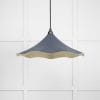 From the Anvil Smooth Brass Flora Pendant in Slate