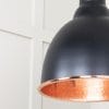 From the Anvil Hammered Copper Brindley Cluster Pendant in Elan Black