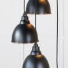 From the Anvil Hammered Copper Brindley Cluster Pendant in Elan Black