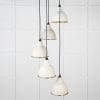From the Anvil Hammered Brass Brindley Cluster Pendant in Teasel