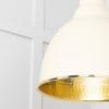 From the Anvil Hammered Brass Brindley Cluster Pendant in Teasel
