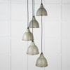 From the Anvil Hammered Brass Brindley Cluster Pendant in Tump