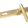 From the Anvil Satin Brass Brompton Slimline Lever Espag. Lock Set