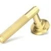 From the Anvil Satin Brass Brompton Lever on Rose Set (Beehive) - Unsprung