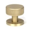 From the Anvil Satin Brass Brompton Mortice/Rim Knob Set (Beehive)