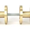 From the Anvil Satin Brass Brompton Mortice/Rim Knob Set (Beehive)