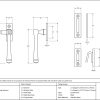 From The Anvil Avon Black Locking Window Fastener 90387