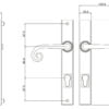 Stonebridge Curl Multipoint External Door Lever Handle